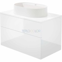 шкафчик для раковины, с гранитной раковиной - 55x35 cm