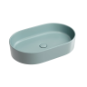 Умывальник чаша накладная овальная (цвет Зеленый Матовый) Element 608x385x122мм