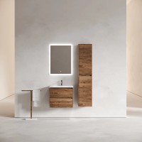 Тумба подвесная SANCOS Libra 690х450х500, c двумя ящиками оснащенными доводчиками, дуб чарльстон, арт. LB70ECH