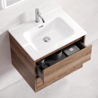 Тумба подвесная SANCOS Libra 690х450х500, c двумя ящиками оснащенными доводчиками, дуб чарльстон, арт. LB70ECH