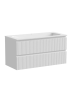 Тумба подвесная SANCOS Snob T 995х445х500, c двумя ящиками оснащенными доводчиками, Bianco, арт.SNT100W