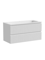 Тумба подвесная SANCOS Snob T 995х445х500, c двумя ящиками оснащенными доводчиками, Bianco, арт.SNT100W