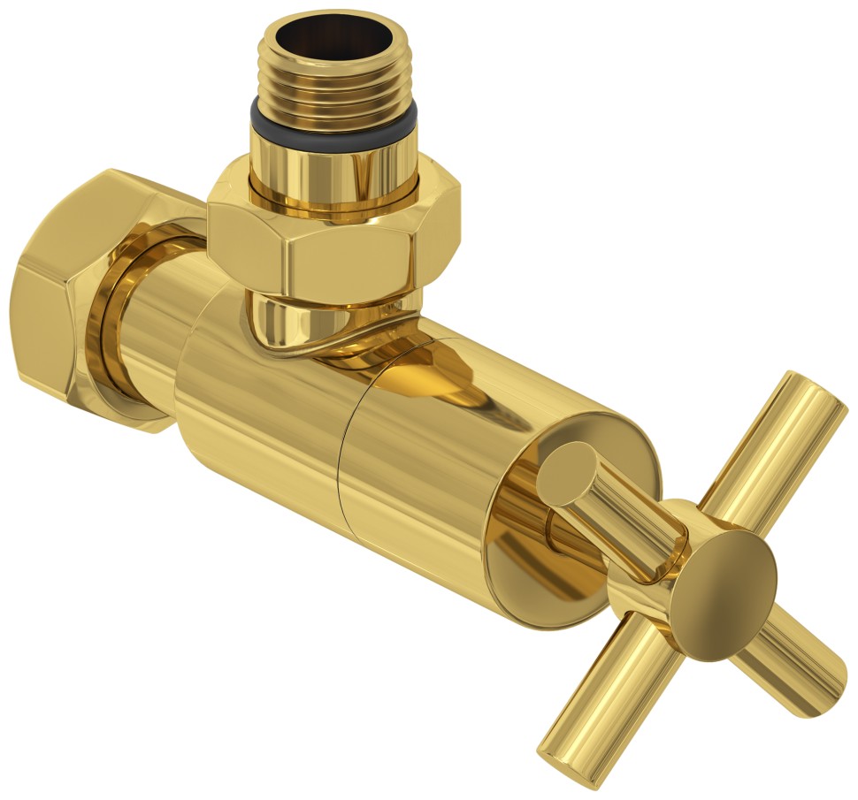 Вентиль угловой крест (G 1/2" НР х G 3/4" НГ)