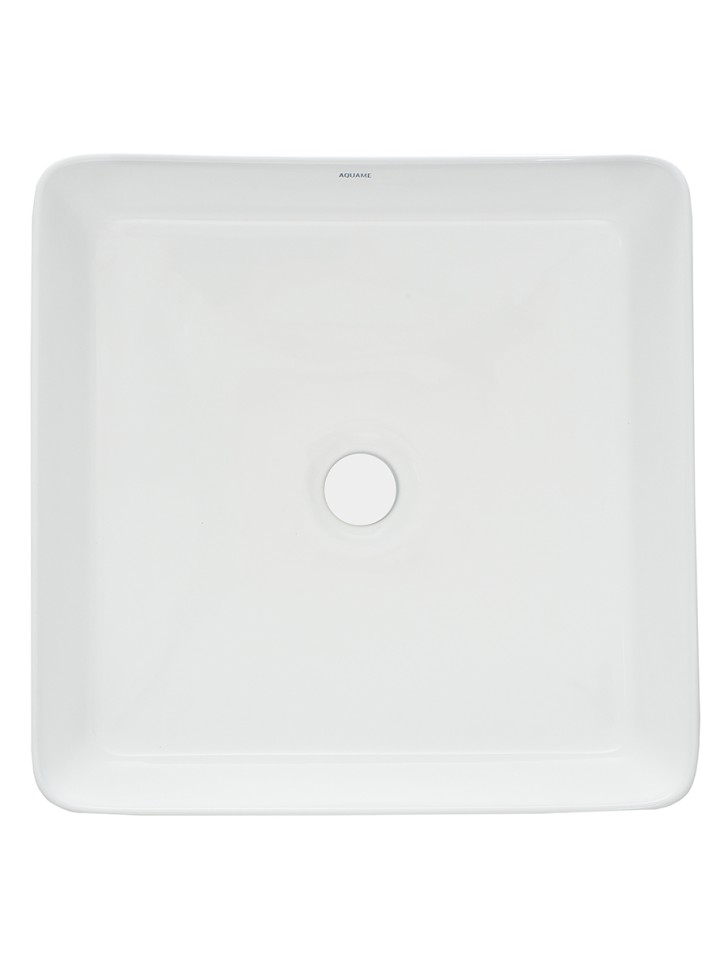 AQM5008 Раковина настольная отдельностоящая прямоугольная. 400*400*110