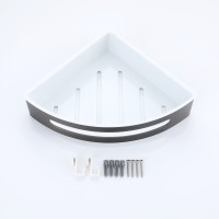 Полка для ванной комнаты угловая 205*205*55мм Raglo графит