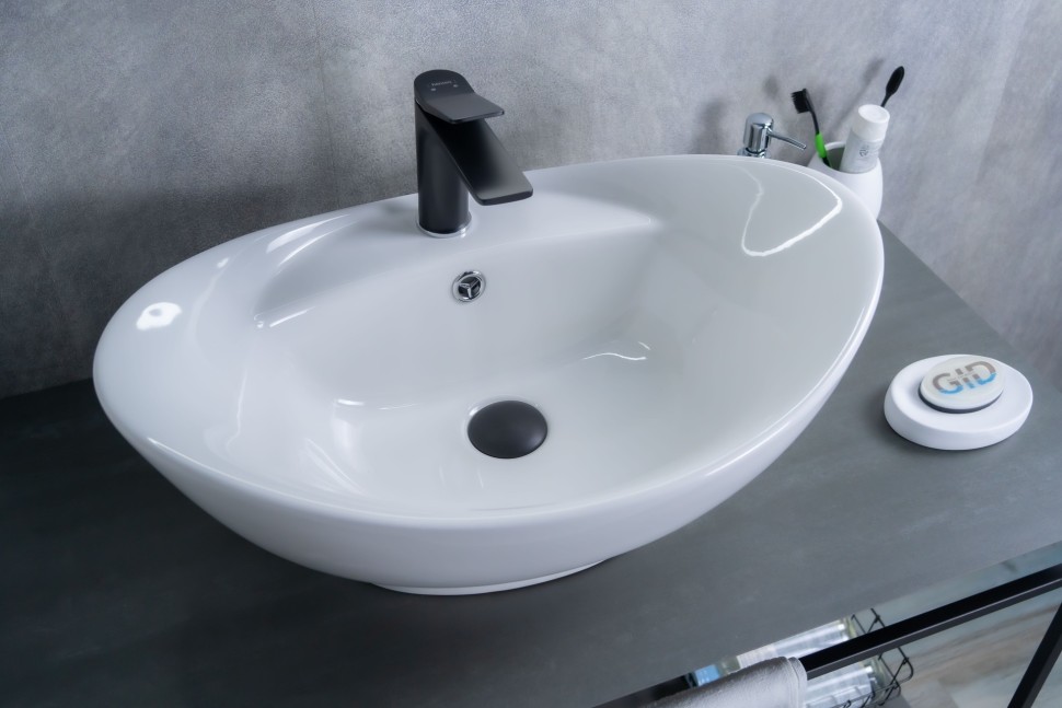 Раковина Gid N9018 51107 накладная белая 59x39x21