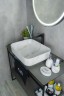 Раковина Gid Mnc190 54426 накладная под камень глянцевая 50x39x13