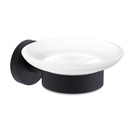 AQM7211MB Trento Мыльница латунь/матовое стекло, черный матовый