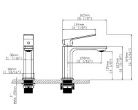 Смеситель для раковины Core VBF-4CO1BN, брашированный никель