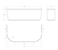 Передняя панель для акриловой ванны CEZARES METAURO-wall-180-SCR-W37