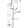 Душевой гарнитур Hansgrohe Croma Select S Vario 26572400 хром