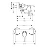Смеситель для душа Hansgrohe Talis S хром 72600000