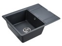 Мойка FLUGEN 50-650, IT-GRANIT, PM216550-BLM, черный металлик, 650х500 мм, Paulmark