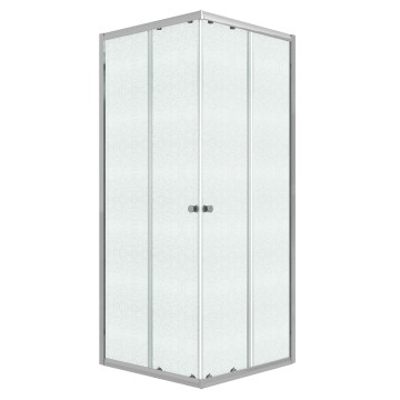 Душевое ограждение Niagara Eco NG-1008-14QMT (80х80х190) квадрат,раздвижное,хром,стекло матовое,1 место