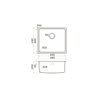Кухонная мойка Omoikiri Tadzava 49-U/I-LG нерж. сталь/светлое золото