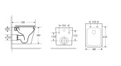 Унитаз подвесной Niagara Atrio NG-9303 (520х306х365) безободковый с тонкой крышкой,микролифт,1 место