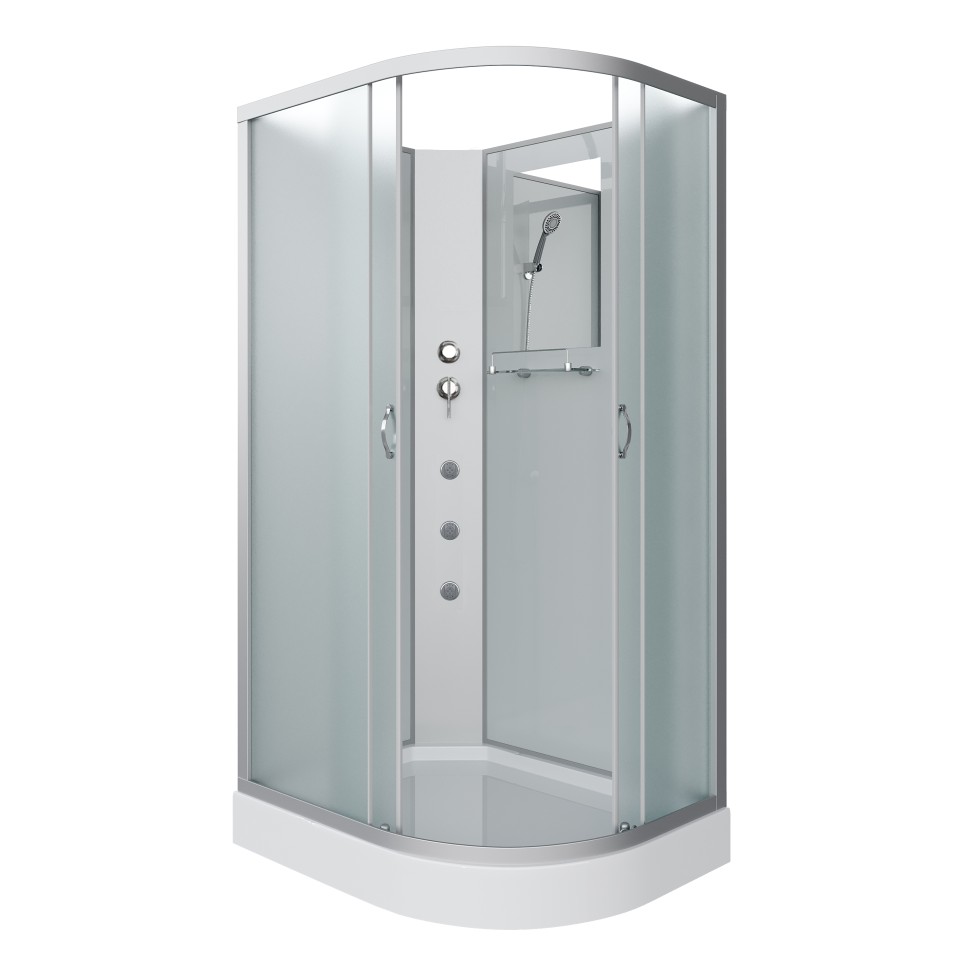 Душевая кабина Niagara Classic NG-3312-14LBKG (120х80х200) низкий поддон(13см),стекло матовое,3 места