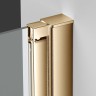 Душевая дверь Альфа (Alpha) VDP-3AL850CLG, брашированное золото, стекло прозрачное