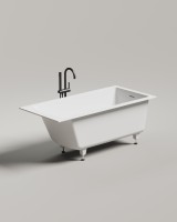 Ванна встраиваемая CASCATA KIT 170x70  покраска по RAL полностью S-Stone Матовое