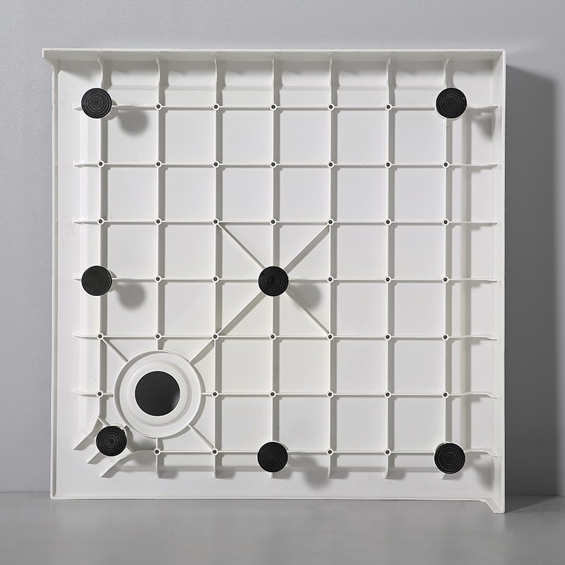 Душевой поддон квадратный RGW SMC-W Белый (800x800)