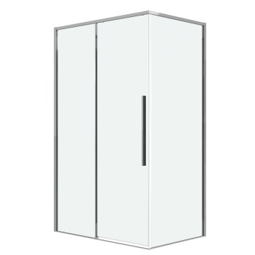 Душевое ограждение Grossman Galaxy 100.K33.01.140.10.00-200.K33.01.100.10.00 (140х100х195) раздвижная,хром,стекло прозрачное,2 места