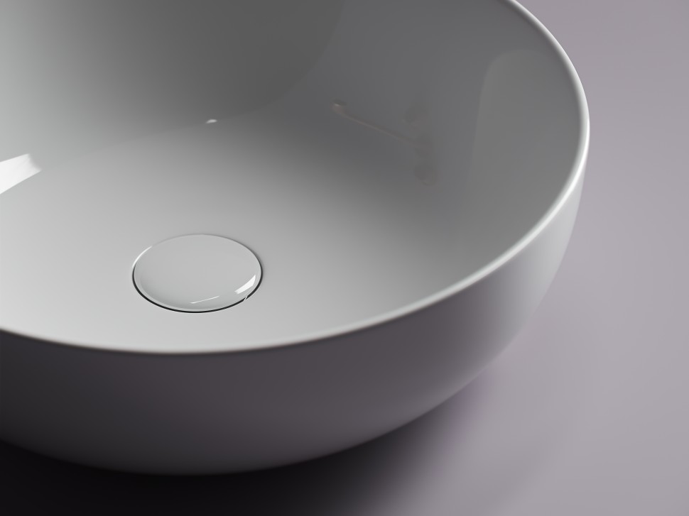 Умывальник чаша накладная круглая Element 420x420x130мм