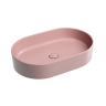 Умывальник чаша накладная овальная (цвет Розовый Матовый) Element 608x385x122мм
