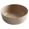 Раковина накладная круглая 356x356x135, цвет капучино матовый