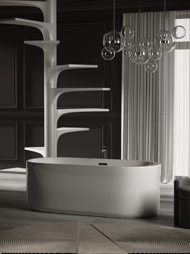 Ванна SANCOS Fiori акриловая отдельностоящая