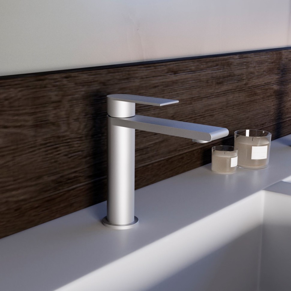 Смеситель для раковины Vogue (SS) VBF-2VS1BN однорычажный, сатин