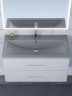 Раковина для ванной кварцевая Uperwood Foster Quartz 90х45,5х17,5 см, серая матовая, бетон