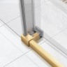 Душевой уголок Slim Soft VSR-1SS1011CLG, 1100*1000, брашированное золото, стекло прозрачное