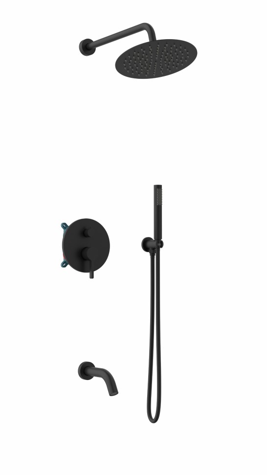 Душевой комплект Villa VSFW-1VL3MB встраиваемый, 3 режима, черный