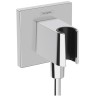 Держатель ручного душа Hansgrohe , с выводом, цвет: хром 26889000