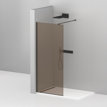 Душевая перегородка CEZARES LIBERTA-L-1-120-120-BR-NERO