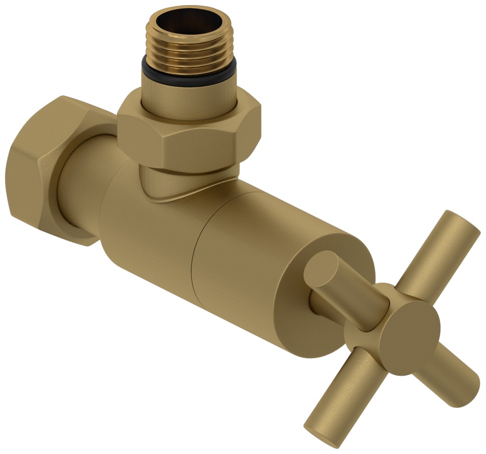 Вентиль угловой крест (G 1/2" НР х G 3/4" НГ)