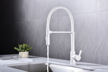 Смеситель для кухни Halt, белый матовый, Ha214021-431(WH), Paulmark