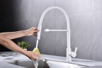 Смеситель для кухни Halt, белый матовый, Ha214021-431(WH), Paulmark