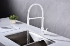Смеситель для кухни Halt, белый матовый, Ha214021-431(WH), Paulmark