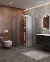 Душевой уголок CEZARES MOLVENO-AH-21-100+30-P-Cr