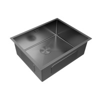 Мойка нерж. сталь NEXT 54 UNI, PM215444-GM, вороненая сталь,540х440мм, Paulmark 1,2мм