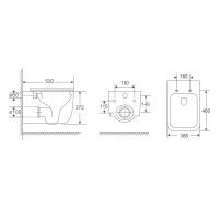 Унитаз подвесной Veconi Pulito Tornado VCN2-53T