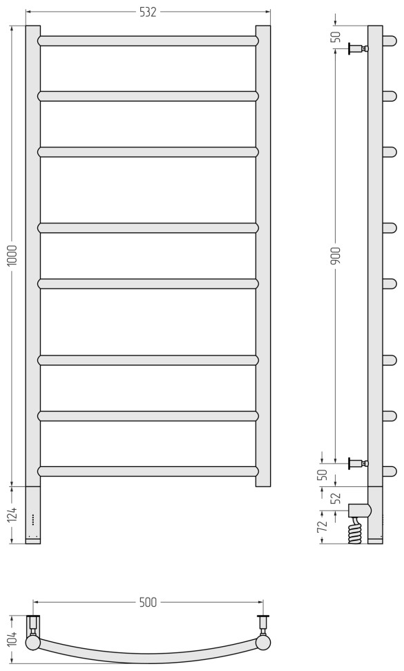 Галант 3.0 1000х500 МЭМ левый