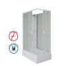 Душевая кабина Niagara Promo P100/80/26Q/MT/BK (100х80х200) 4 места