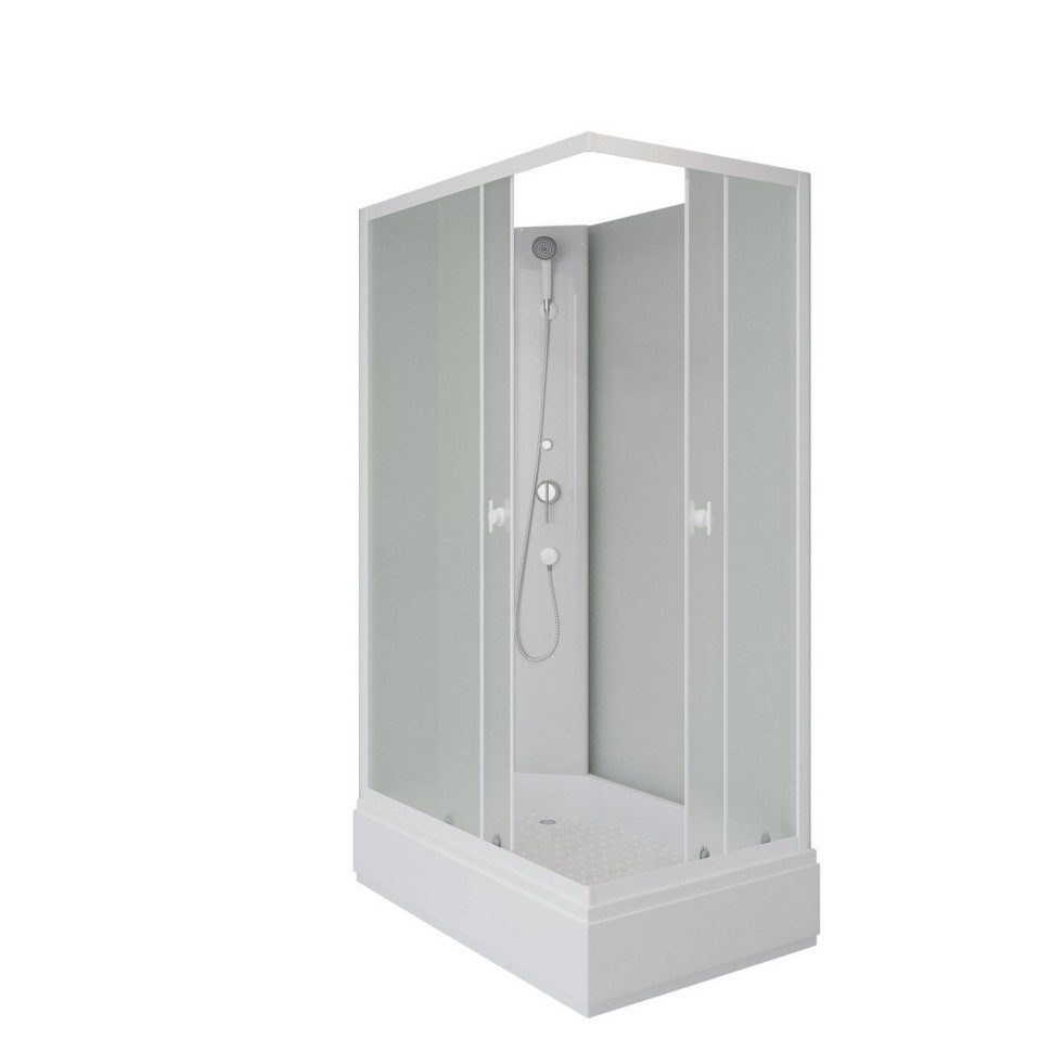 Душевая кабина Niagara Promo P100/80/26Q/MT/BK (100х80х200) 4 места