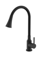 Смеситель Splenka для кухни с гибким изливом S201.4306.06 Черный