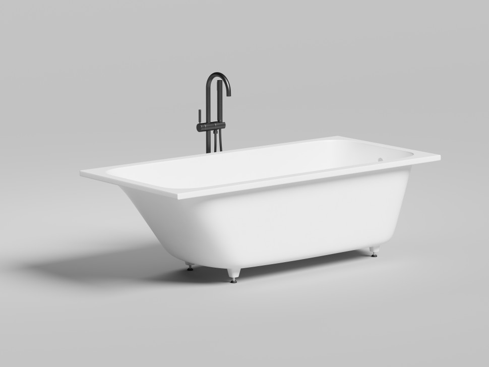 Ванна встраиваемая ORLANDA 170x80 S-Sense Глянцевое