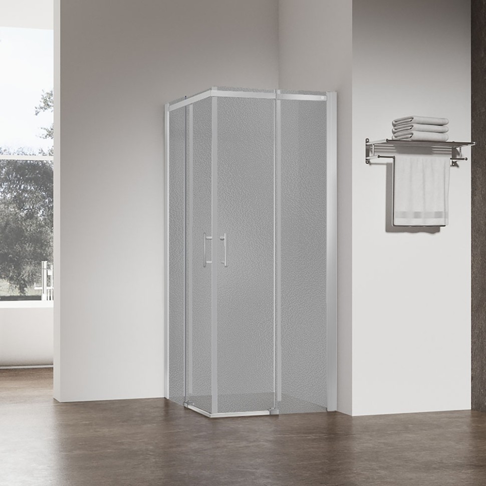 Душевой угол Veconi Rovigo RV-50LCH, 1200х900х1950, хром, стекло pear