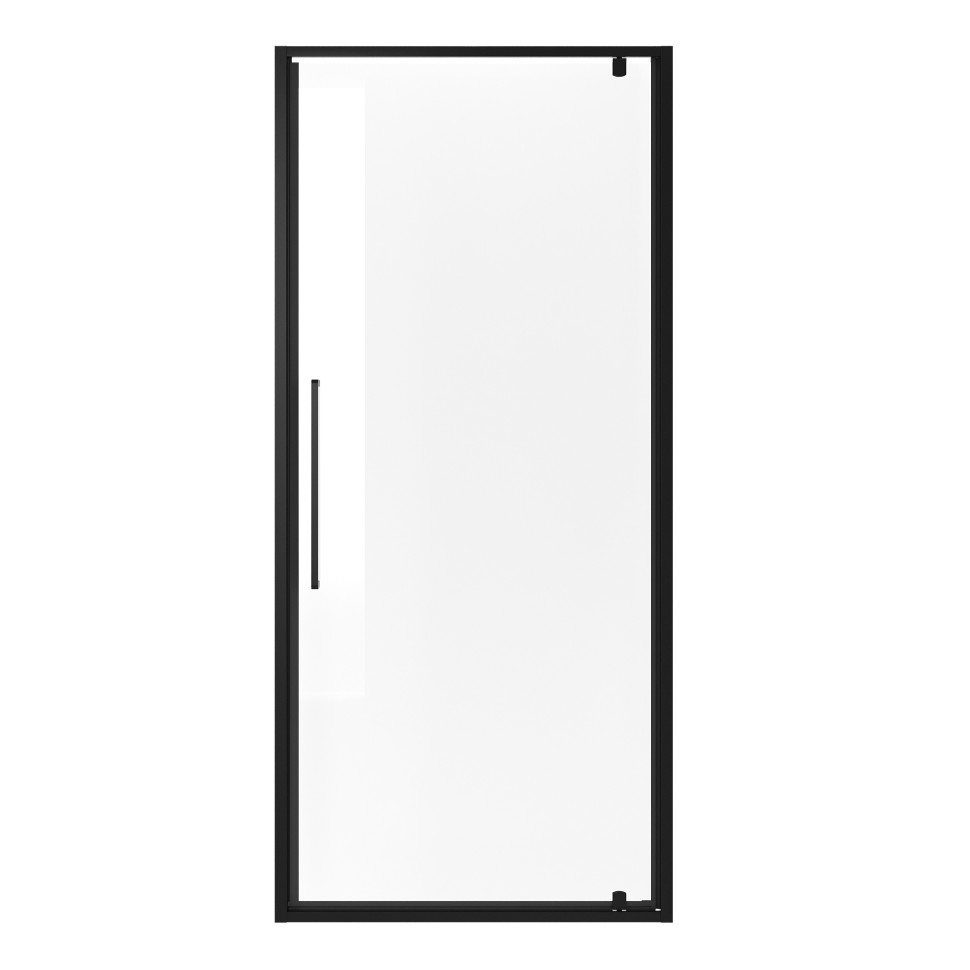 Дверь в нишу Niagara Nova NG-85-10AB (100х195) черный матовый,стекло прозрачное,дверь распашная,1 место