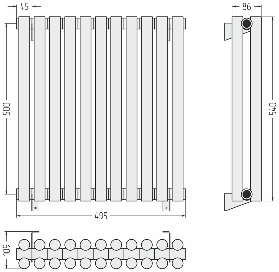Эстет-11 500х495 11 секций